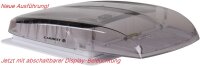 Carbest Dachlüfter VanVent 40x40 Rauchglas mit Fernbedienung V3 mit abnehmbaren Fliegengitter